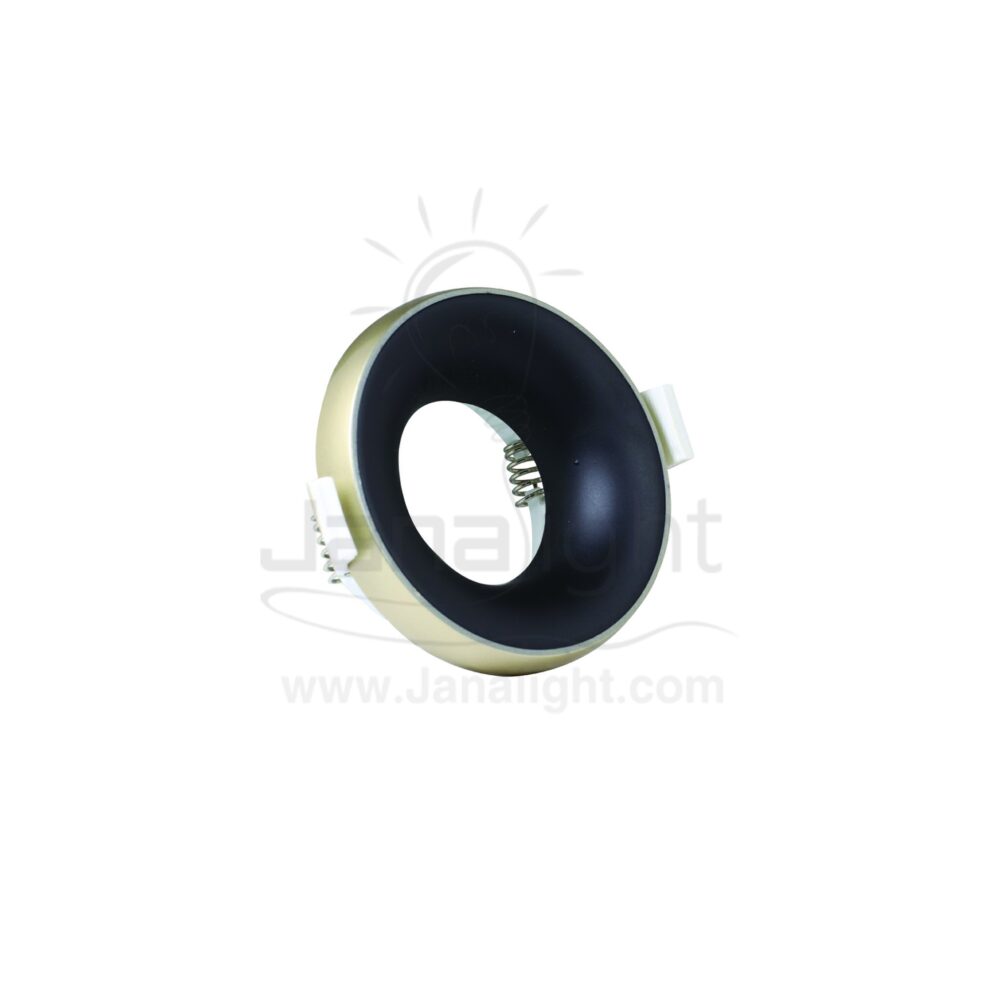 سبوت مدور فارغ بلاستيك اليجانس شامبين و اسود مط بريق BQ 02-30 Round elegance recessed frame spotlight champagne and matt black 103016324(1)