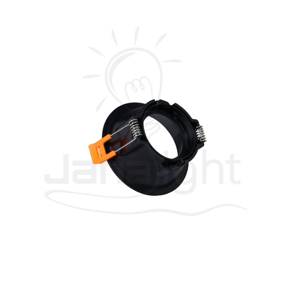 سبوت لايت فارغ مدور بلاستيك شفة رفيعة اسود و اسود جنى لايت LT-230 Recessed round frame black and black spotlight