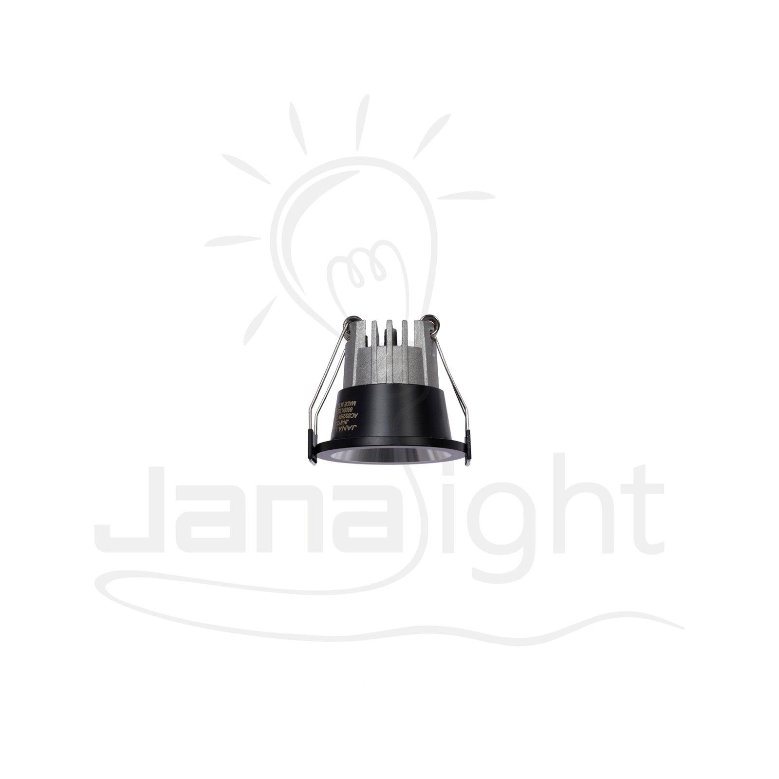 سبوت زر ايميكا لد 3 وات COB اسود وفضي وورم جنى لايت JN-NY007 COB spotlight warm 3W black-silver housing