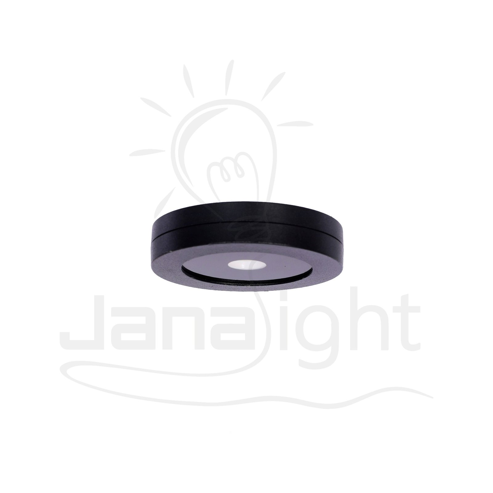 سبوت لطش ديكور 5 وات COB مدور اسود وورم جنى لايت JN-MZ60 COB spotlight warm 5W black frame decorative design