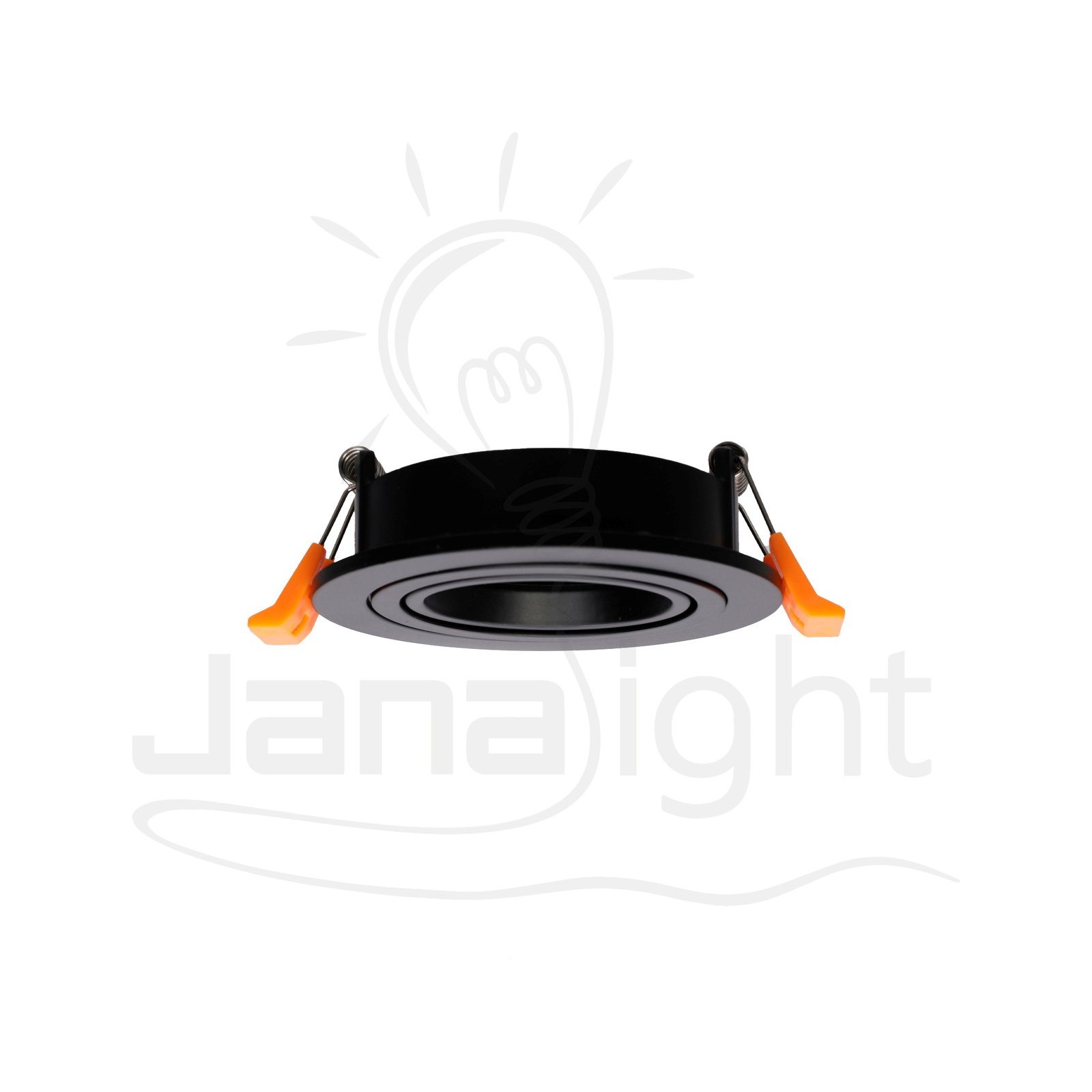 جسم سبوت 1 عين مدور فلات متحرك اسود جنى لايت Spot Body 1 Round Eye Flat Moving Black Jana Light
