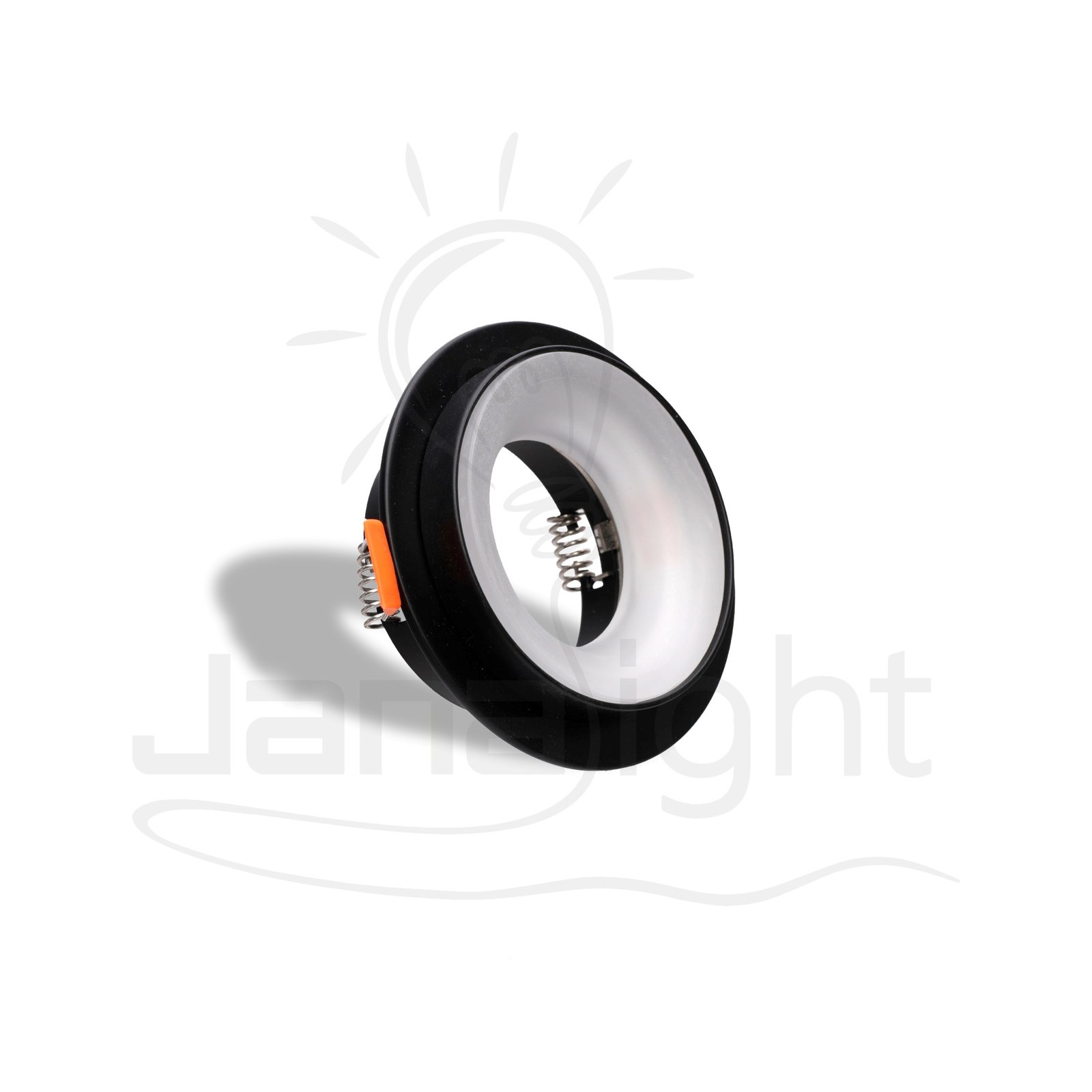 سبوت مدور فارغ اسود وش مدور اكرليك Round empty black acrylic spotlight