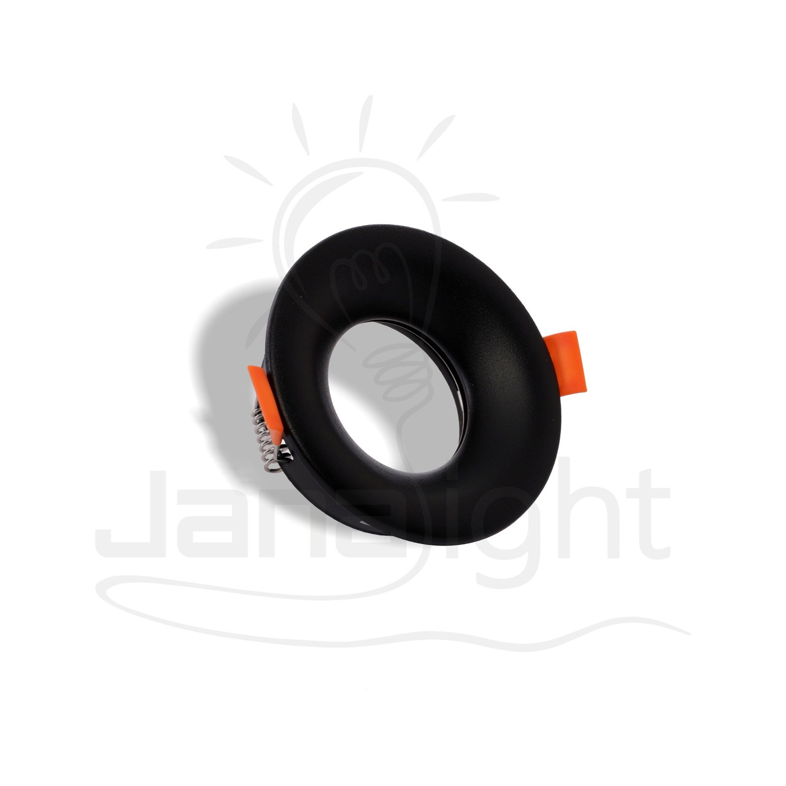 سبوت فارغ 7.5 سم مدور مجوف اسود جنى لايت Round Empty Black Spotlight 7.5 Cm Hollow Jana Light