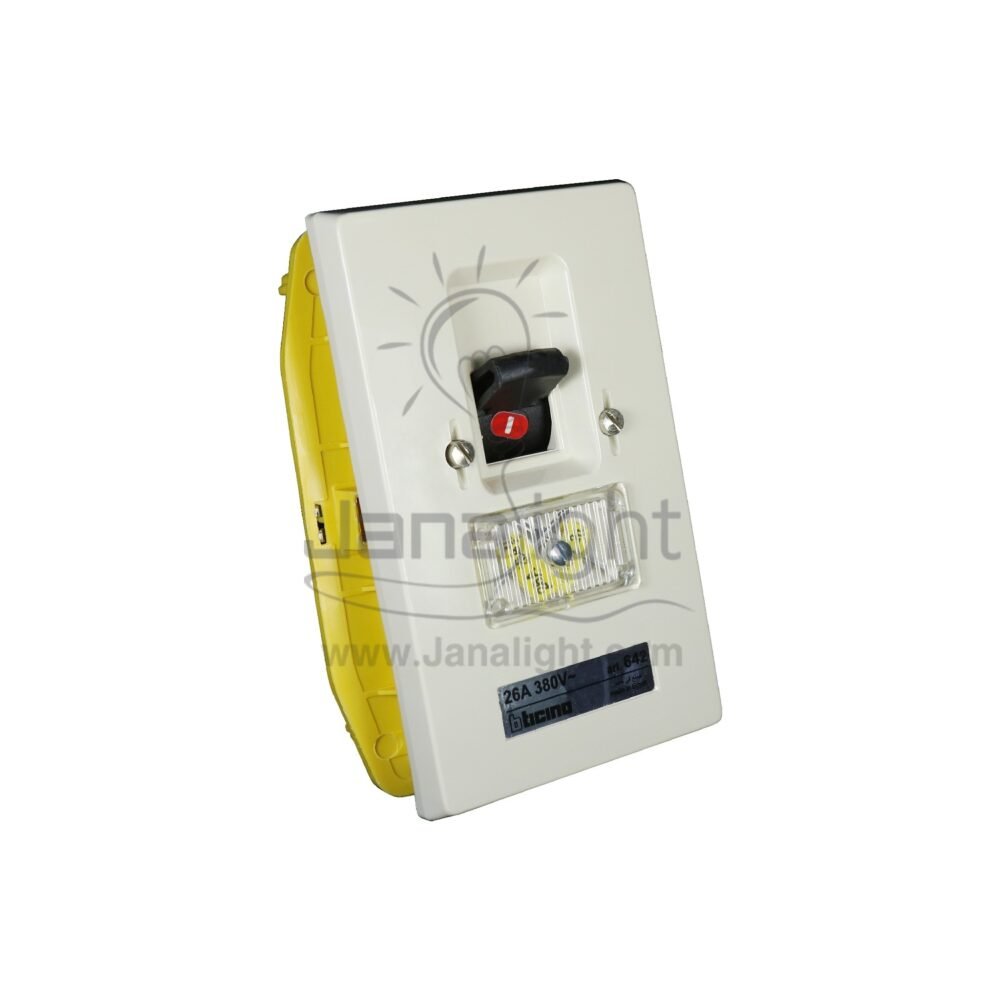 مفتاح تكييف بتشينو 26 امبير داخلي bticino inside wall ivory air conditioner 26 amp switch