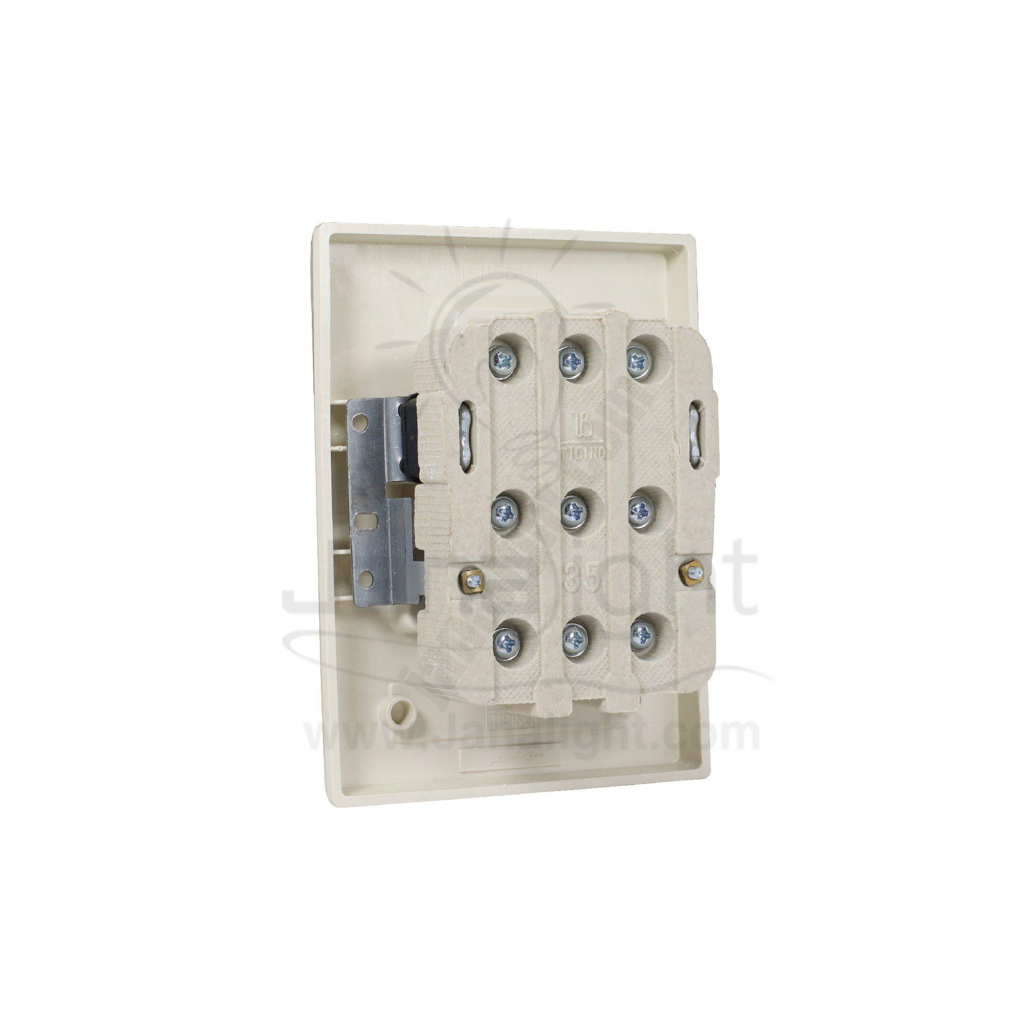 مفتاح تكييف بتشينو 32 امبير 3فاز داخلي NU643 bticino inside wall 3 phase ivory air conditioner 32 amp switch