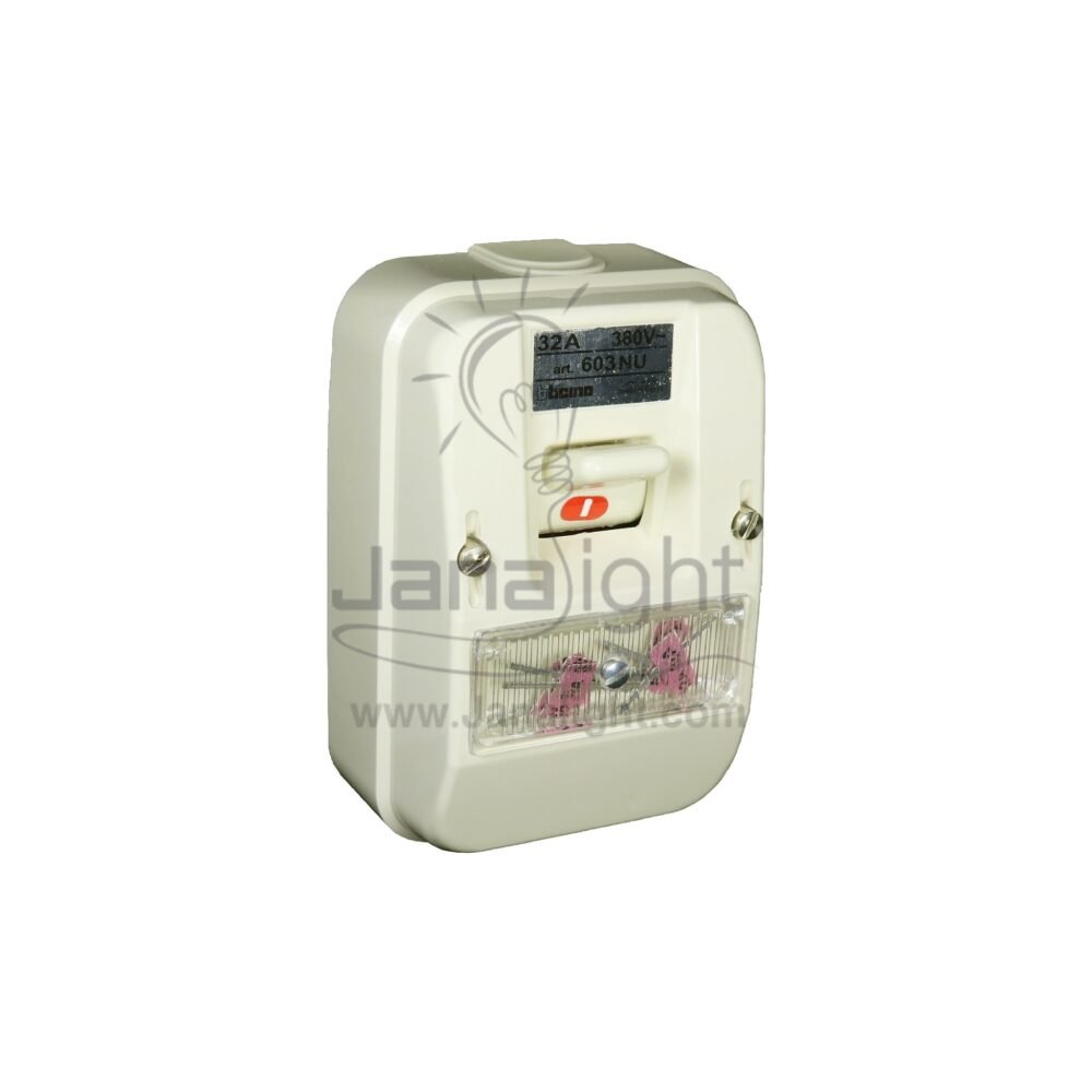 مفتاح تكييف بتشينو 32 امبير 3 فاز خارجي bticino outside wall 3 phase ivory air conditioner 32 amp switch