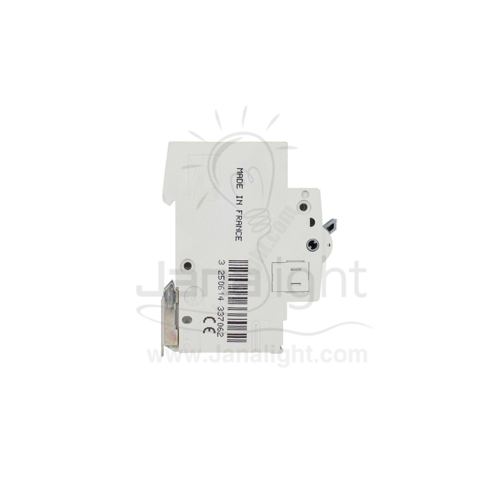 مفتاح هاجر احادي 10 امبير 6 كيلو hager, circuit breaker, 1 pole, 6KA, 10 amp