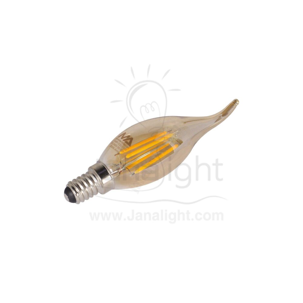 لمبة دمعة 4 وات وورم فلامنت اديسون LED Filament Edison Candle Light Bulb 4 watt warm