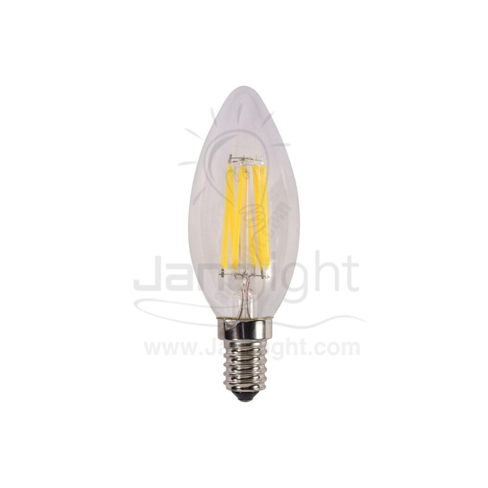 لمبة دمعة 8 وات وورم فلامنت اديسون LED Filament Edison Candle Light Bulb 8watt warm