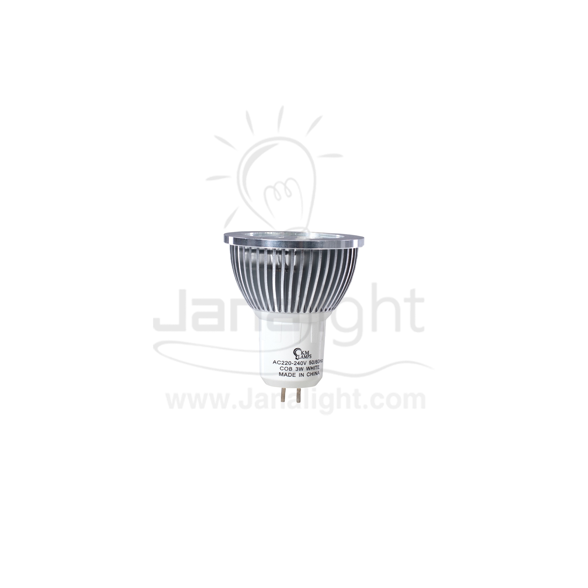 لمبة سبوت شريحة 3 وات COB ابيض spot lamp 3 watt COB white 103045122(1)