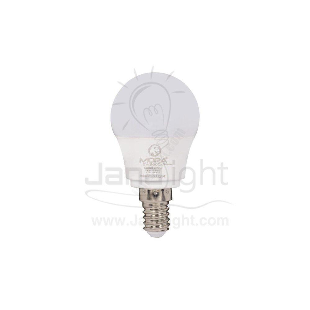 لمبة بولة 5 وات ابيض فلام مورا E14 LED Bulb 5 E14 white mora