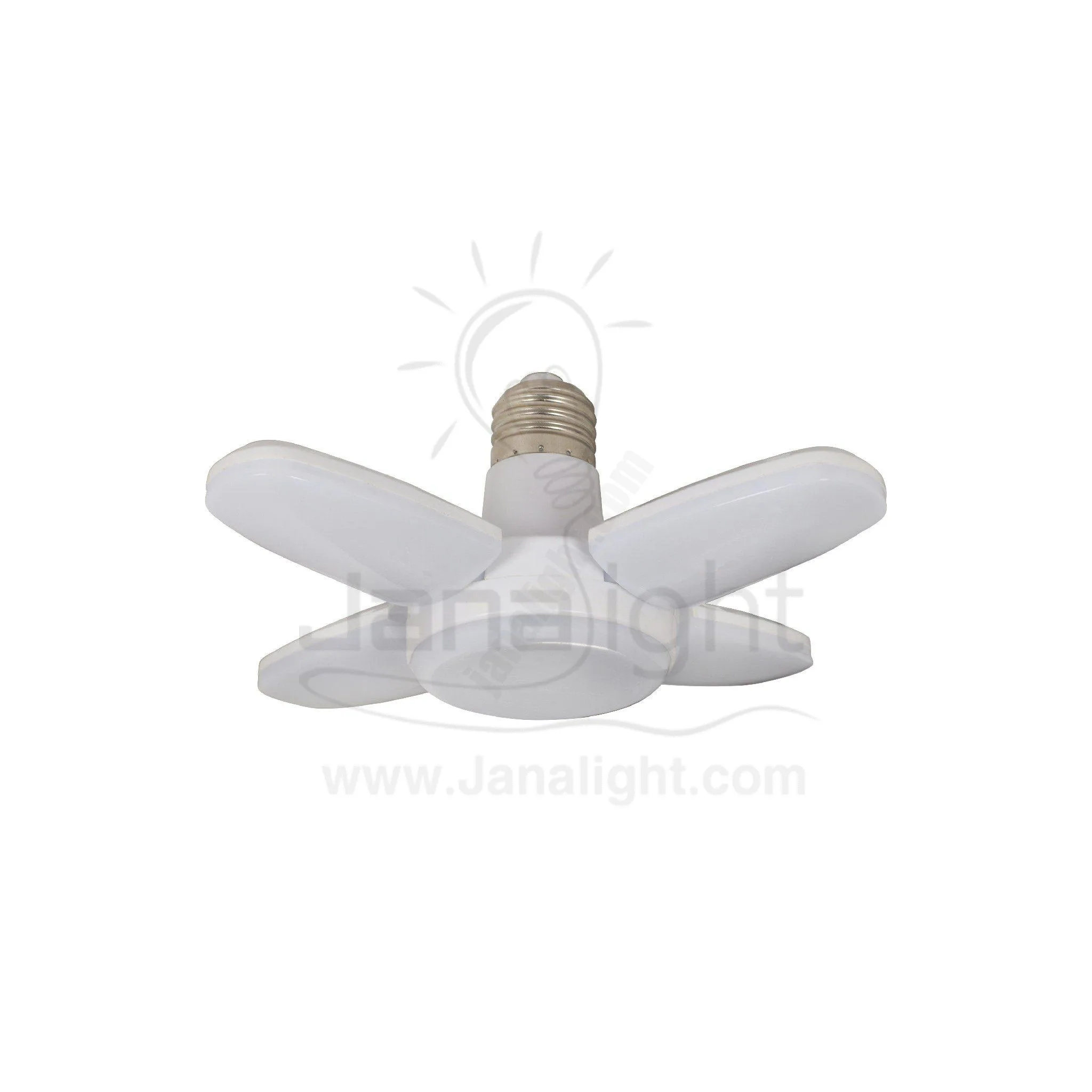 لمبة ابيض 28 وات شكل مروحة  Led Bulbs 4 Blades Fan Shape