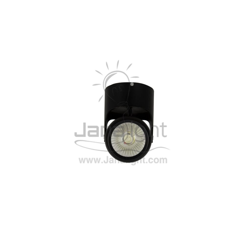 سبوت لايت سلندر 7 وات اسود انارة ابيض cylinder downlight frame Moving white black