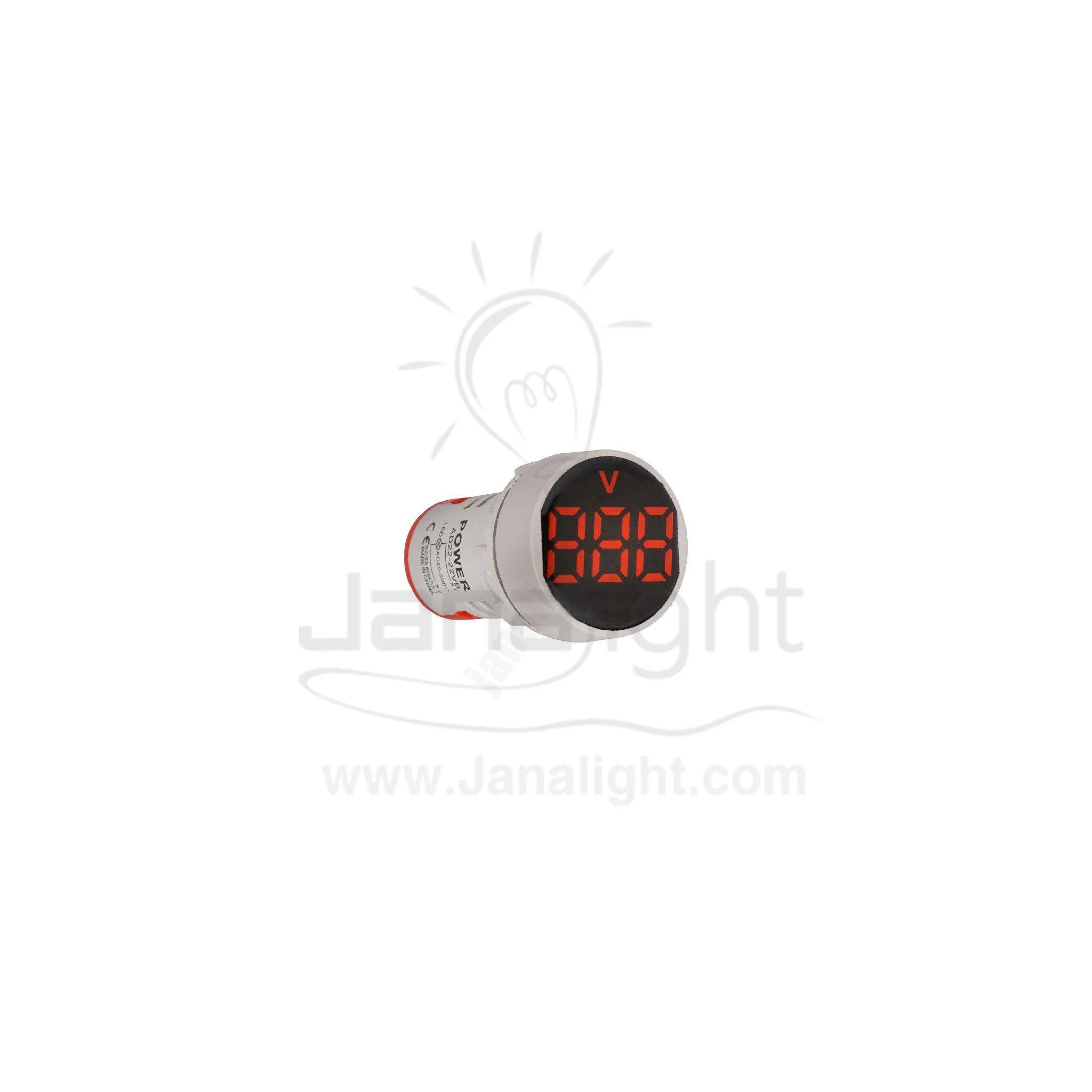 لمبة اشارة 3 فاز رقمي احمر Led Indicator Light Red 3 P