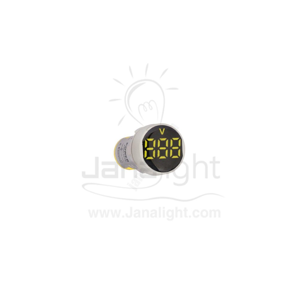 لمبة اشارة 3 فاز رقمي اصفر LED Indicator Light yellow 3 p