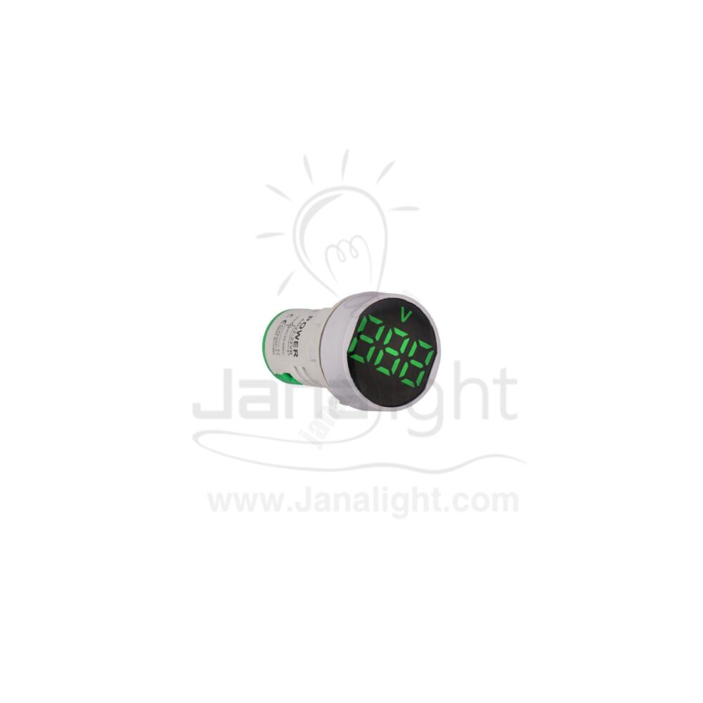 لمبة اشارة 3 فاز رقمي اخضر LED Indicator Light green 3p