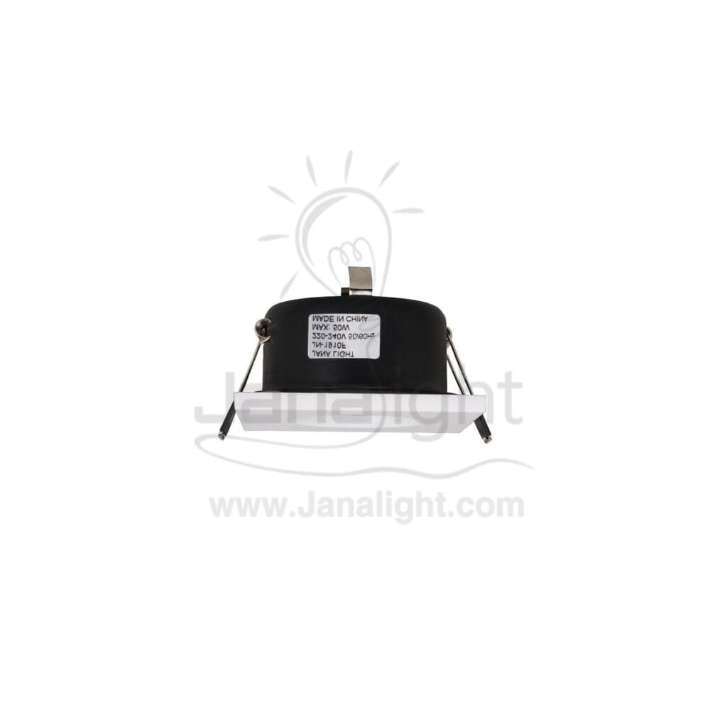 سبوت وتربروف للحمامات ابيض مربع جنى لايت JN433 Square white waterproof recessed frame spotlight