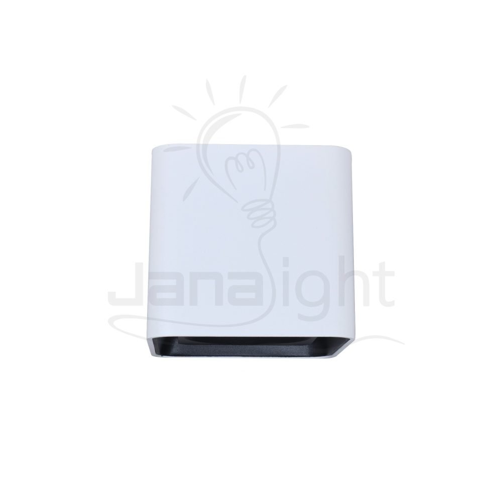 فريم سبوت سلندر مربع مفرد ابيض حلق اسود cylinder downlight frame Square white-black