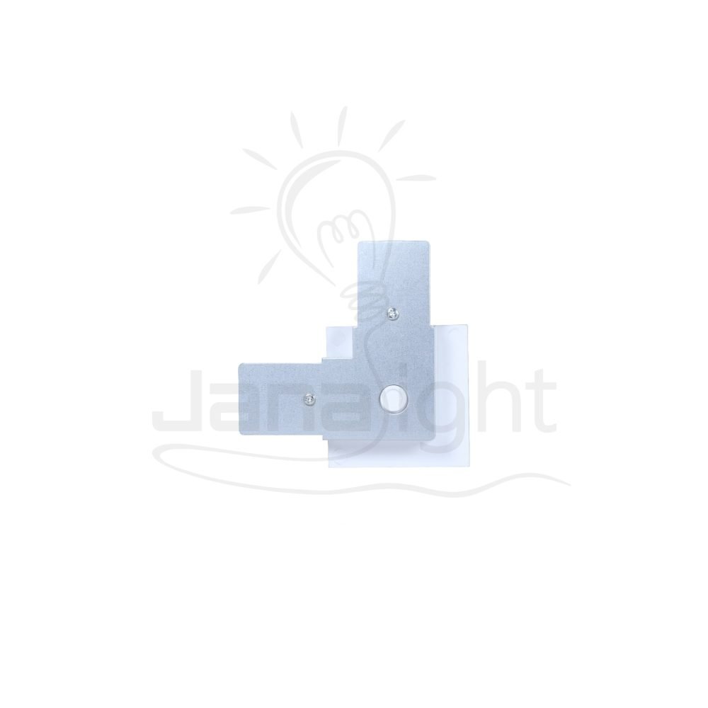 وصلة عود تراك زاوية ابيض داخل Track light connector white angular shape