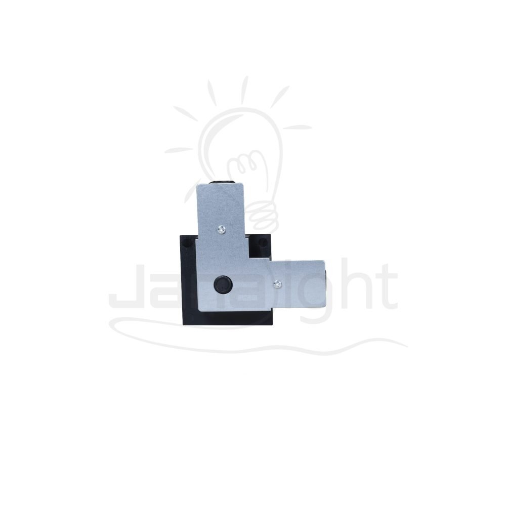 وصلة عود تراك زاوية اسود داخل Track light connector black angular shape