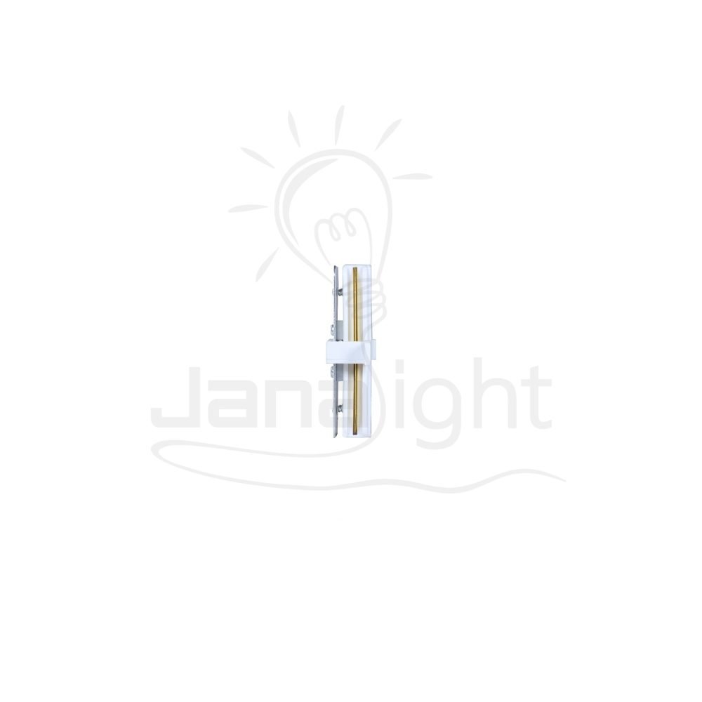 وصلة عود تراك مستقيمة ابيض داخل Track light connector white straight shape