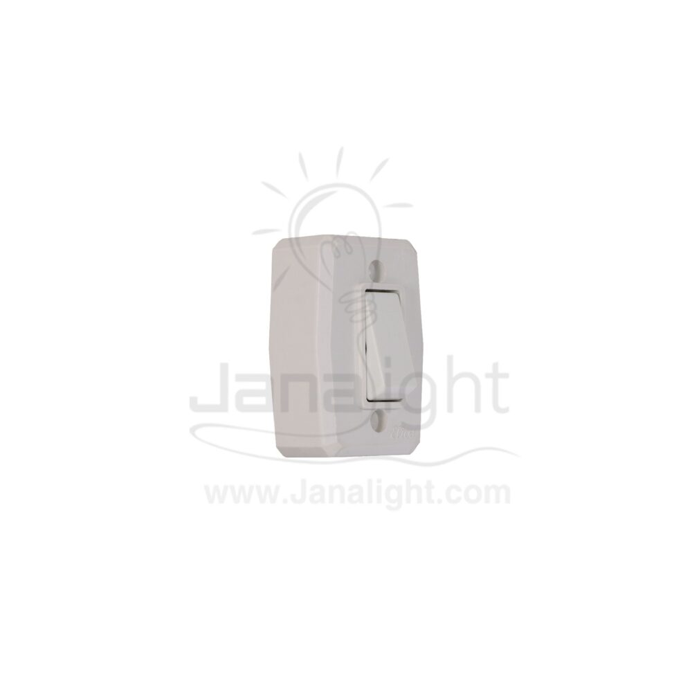 مفتاح خارج الحيط اليوس خفيف جولي outdoor wall elios white switch,10A