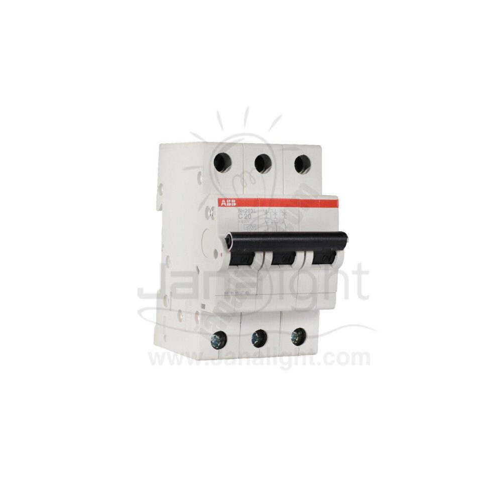 مفتاح 20 امبير 4.5 كيلو ثلاثي ABB ABB Circuit breaker 3p 20amp 4.5k