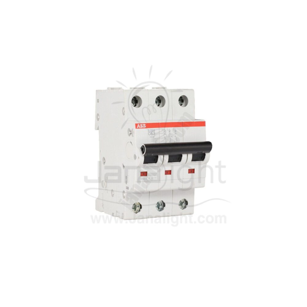 مفتاح 63 امبير ثلاثي 10 كيلو مينتشر S203 C63 ABB ABB Circuit breaker 3p 63amp 10k