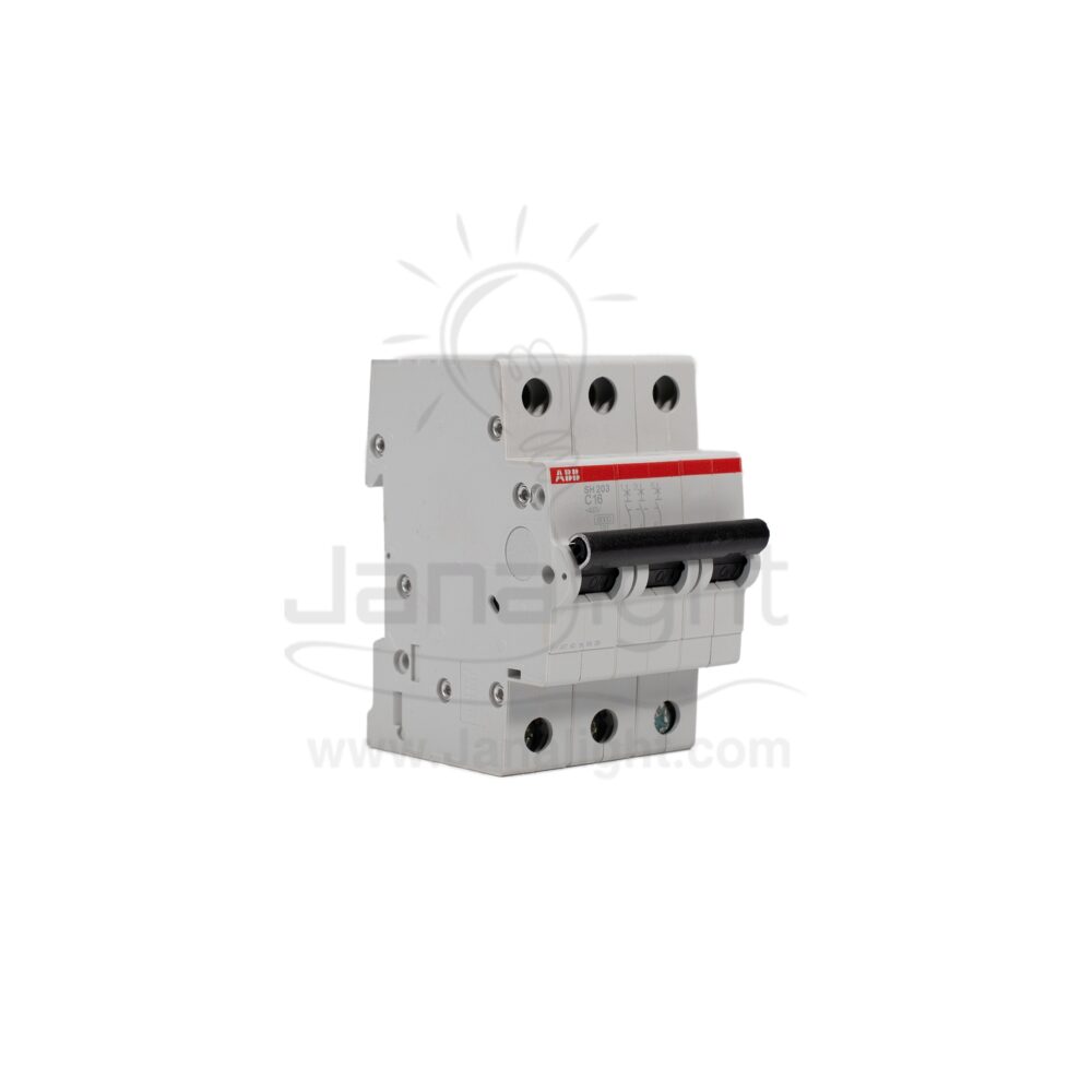 مفتاح 16 امبير ثلاثي 6 كيلو SH203 C16 ABB ABB Circuit breaker 3p 16amp 6k 10317105(1)