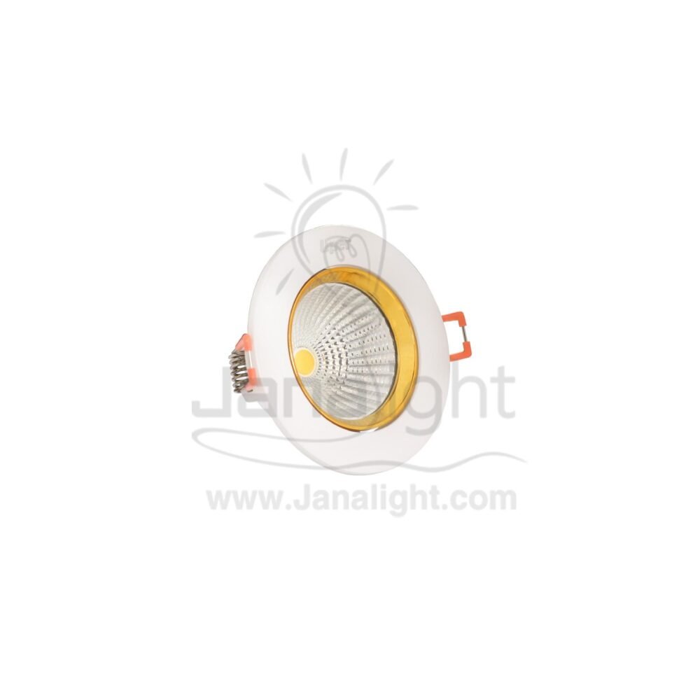 سبوت مدور 5 وات COB متحرك وورم حلقة ذهبي LIPER spotlight COB 5watt gold warm Liper