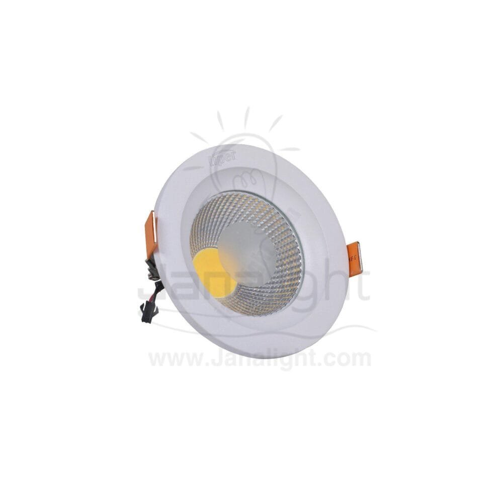 كومبكت مدور 10 وات COB وورم LIPER round warm 10 watt compact downlight