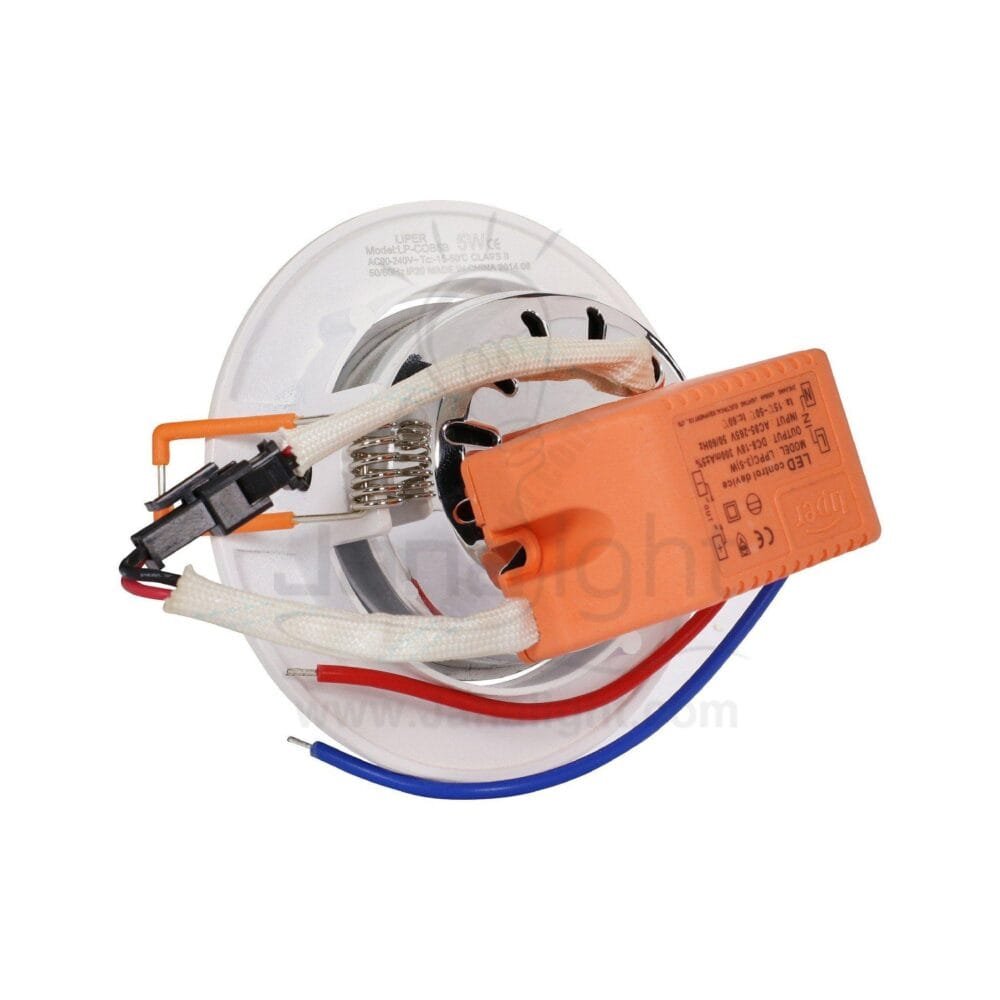 سبوت لايت مدور COB 3 وات متحرك وورم حلق ابيض LIPER pivoting recessed round white body color spotlight 3 watt 9 cm