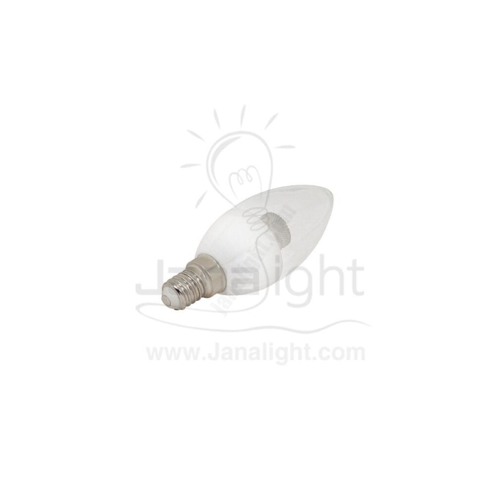 بلحة 4.5 وات جي لايت شفاف ابيض LED candle lamp 4.5 watt white