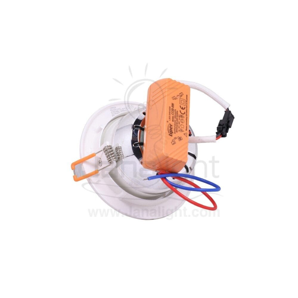 كومبكت مدور 8 وات COB ابيض متحرك LIPER round white 8 watt compact downlight