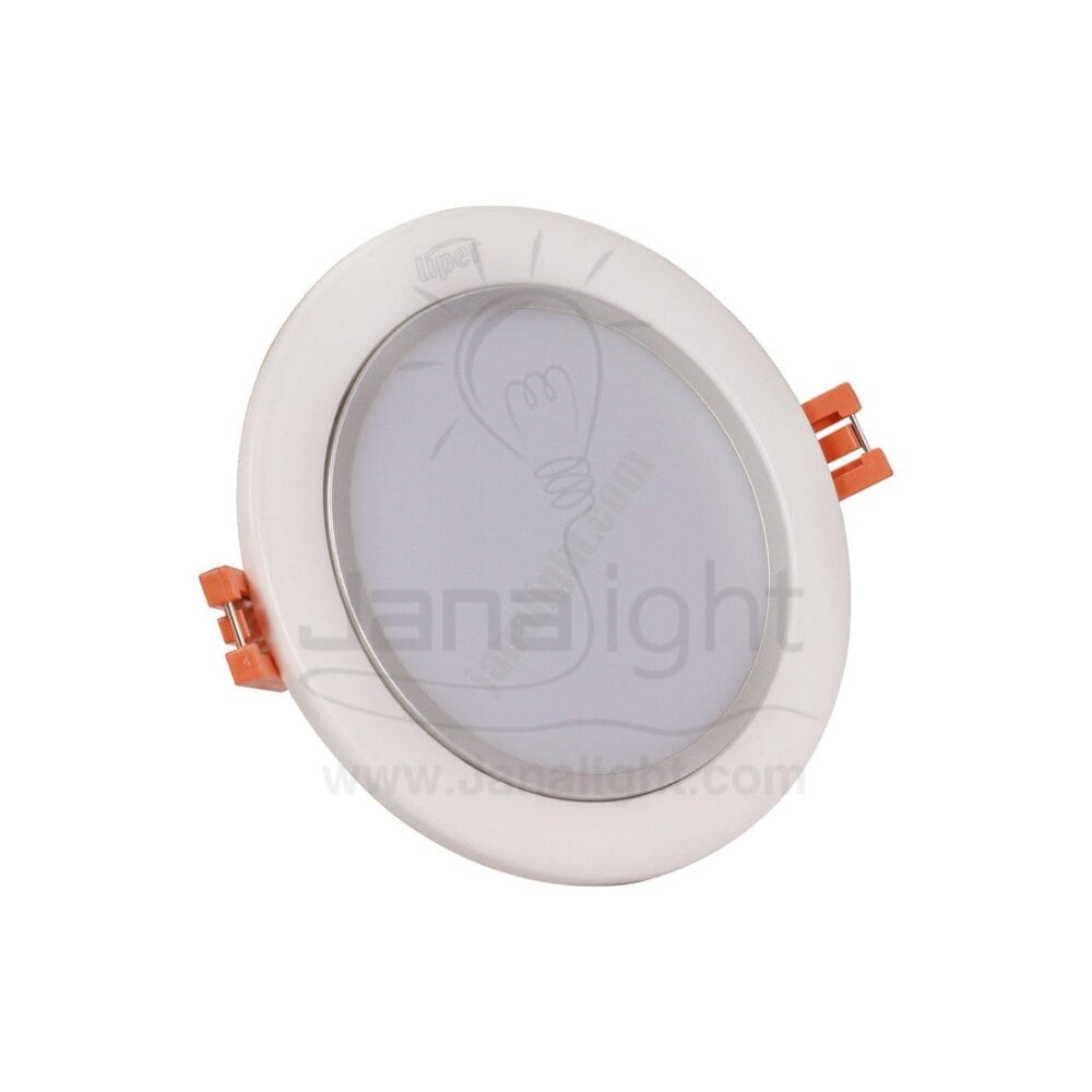 سبوت لايت اقتصادي 8 وات مدور ابيض LIPER recessed round white downlight 12 cm
