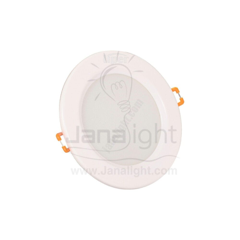 سبوت لايت اقتصادي 8 وات مدور وورم LIPER recessed round white downlight 12 cm