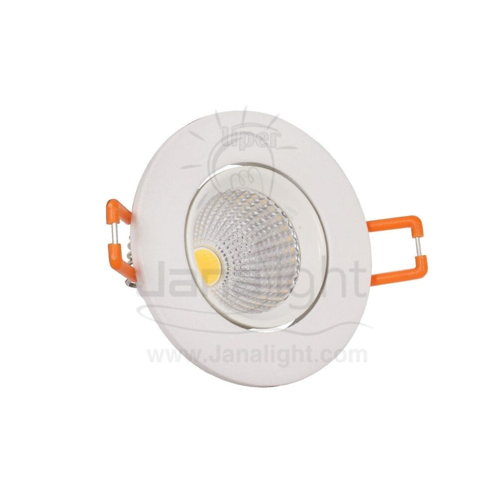 سبوت لايت COB مدور 3 وات 5سم وورم LIPER pivoting recessed white round cob spotlight 3 watt 5 cm