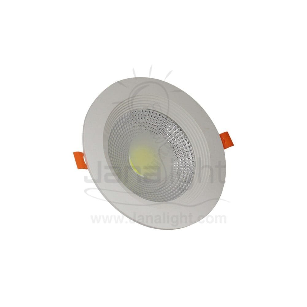 كشاف 10 وات كومبكت ابيض حلق ابيض جنى لايت white 10 watt compact downlight