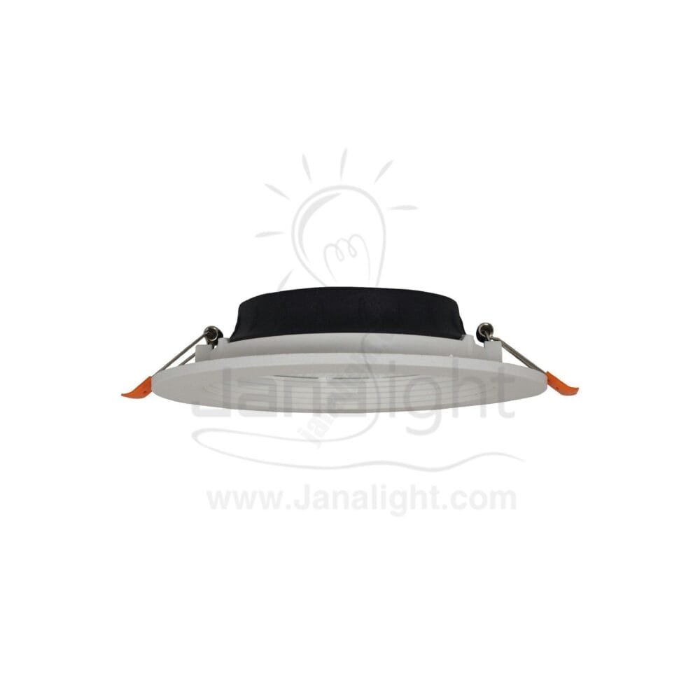 كشاف 10 وات كومبكت ابيض حلق ابيض جنى لايت white 10 watt compact downlight