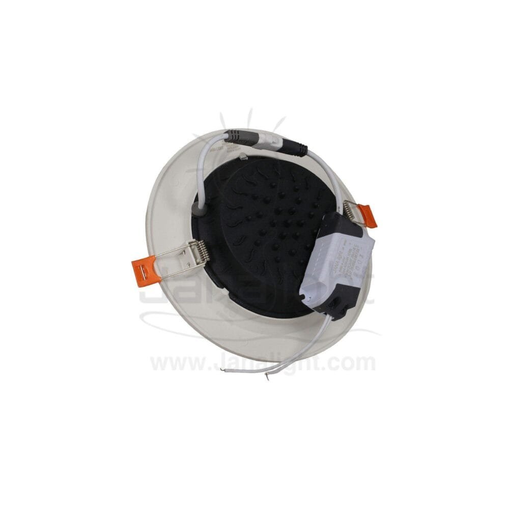 كشاف 10 وات كومبكت ابيض حلق ابيض جنى لايت white 10 watt compact downlight