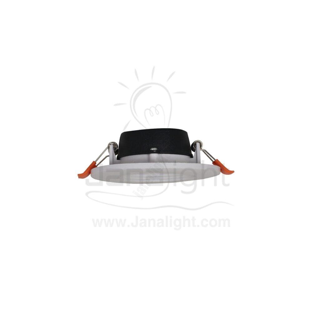 كشاف 7 وات كومبكت ابيض حلق ابيض جنى لايت white 7 watt compact downlight