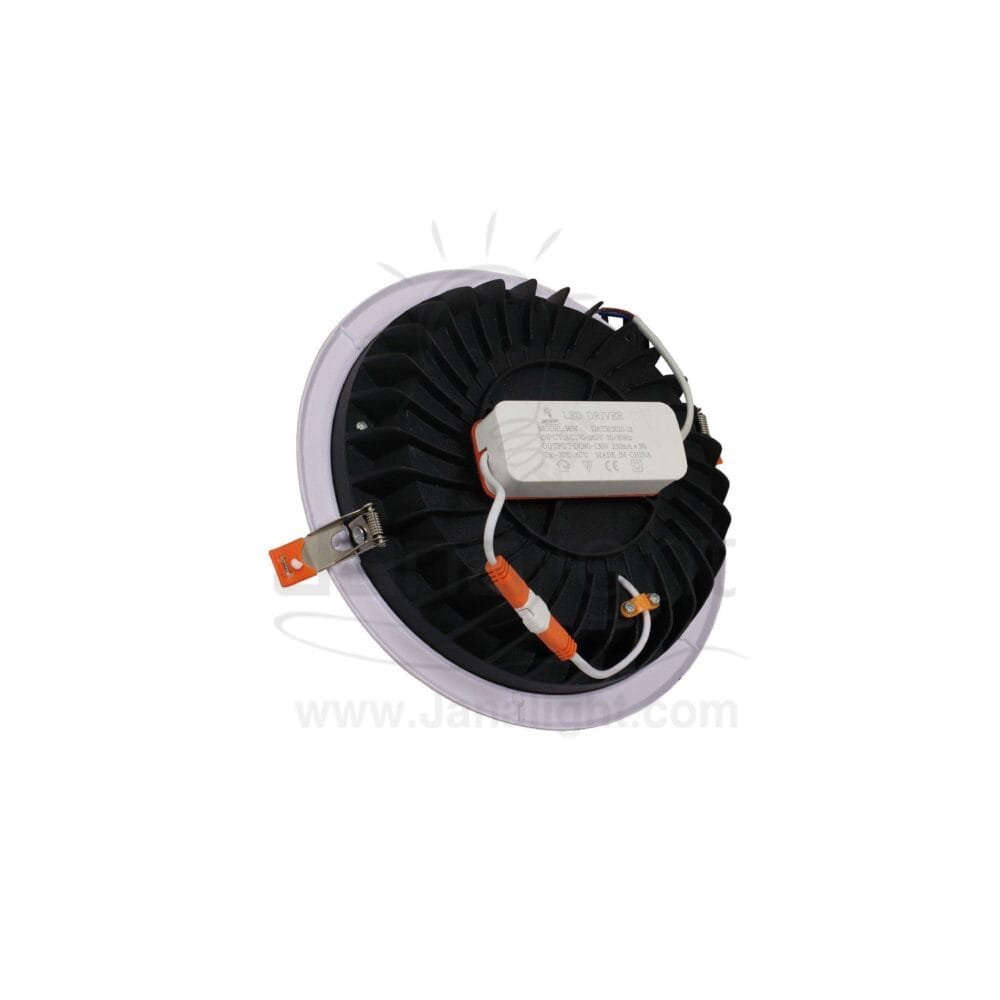 كشاف 36 وات كومبكت ابيض حلق ابيض جنى لايت white 36 watt compact downlight