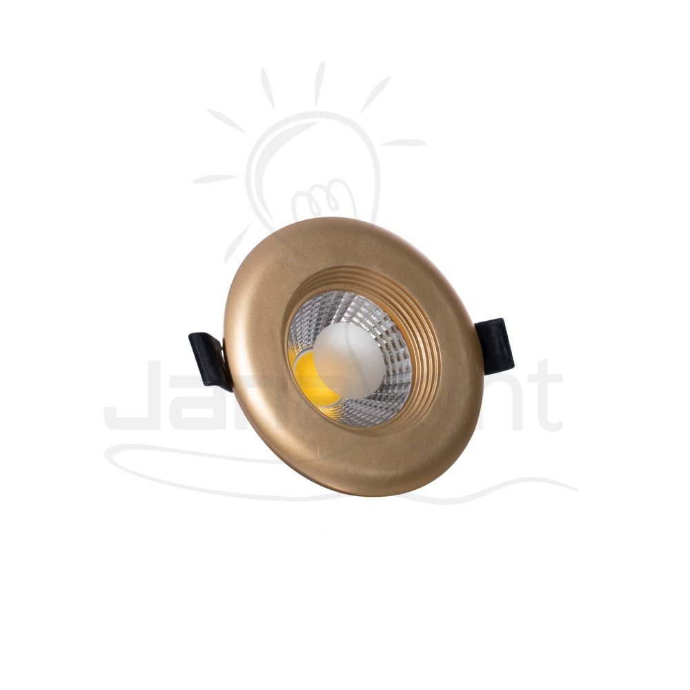 كشاف 7 وات كومبكت وورم حلق ذهبي مط جنى لايت plastic warm compact 7 watt downlight 10320190(1)
