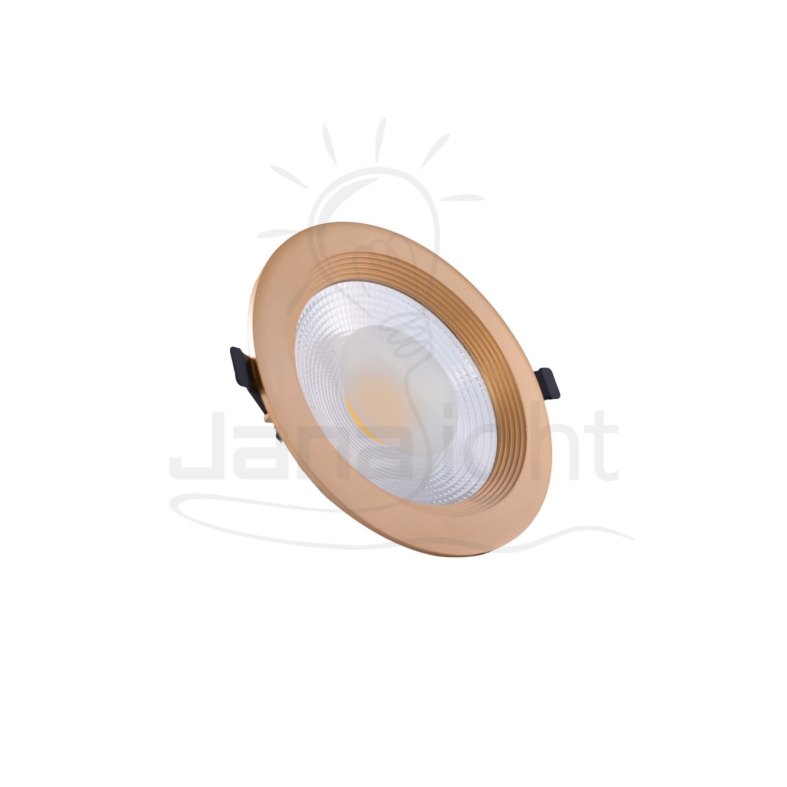 كشاف 20 وات كومبكت وورم حلق ذهبي مط plastic warm compact 20 watt downlight