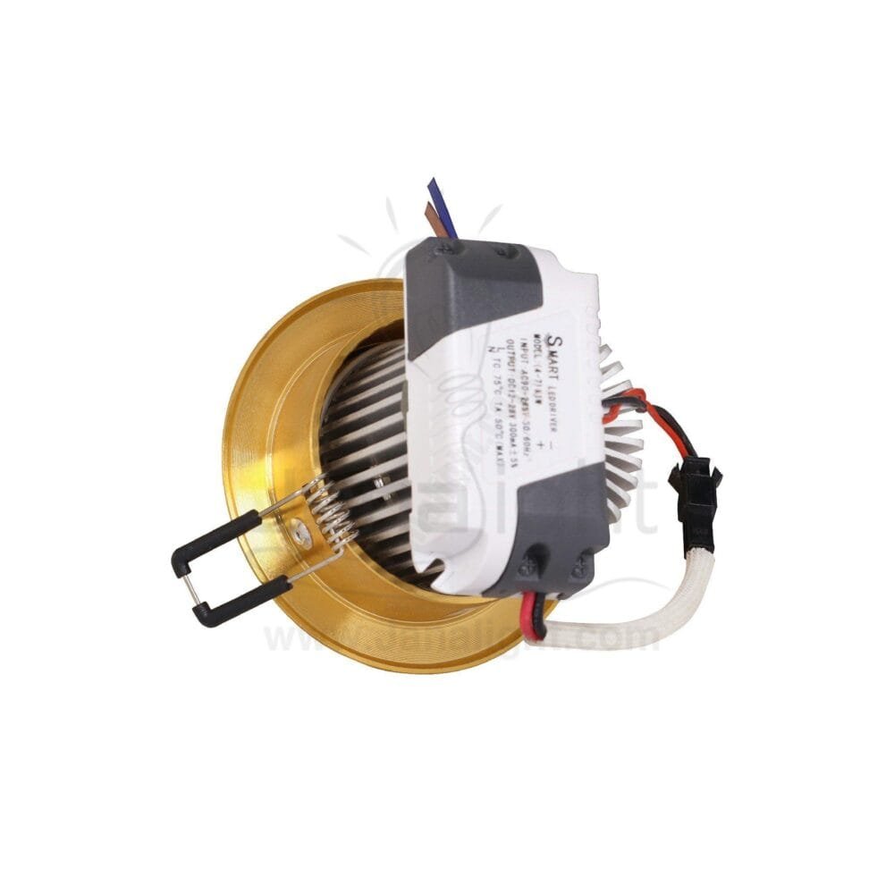 ⁦سبوت لايت عدسة 7 وات ابيض ذهبي SMART⁩ - الصورة ⁦3⁩
