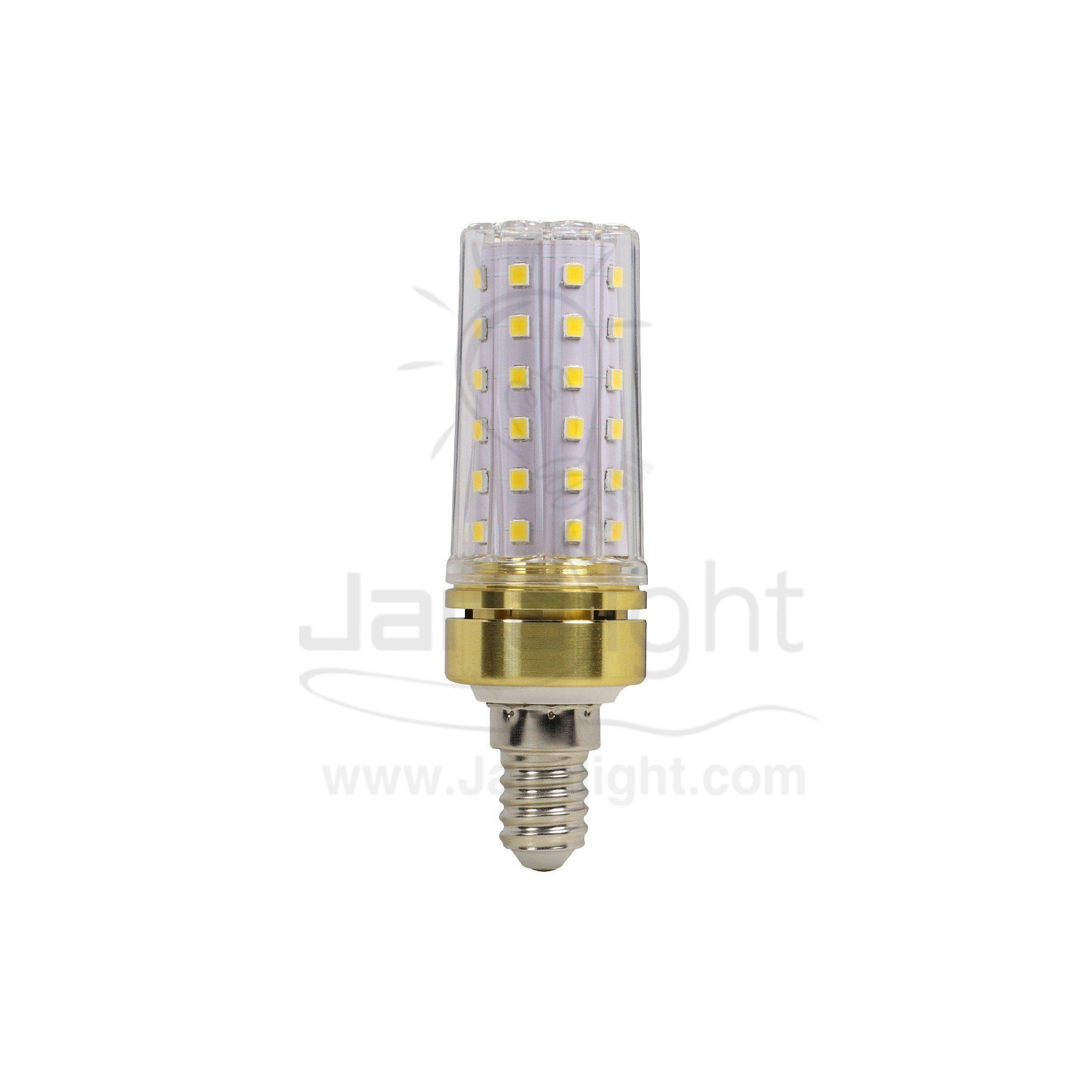 لمبة لد 7 وات اس ام دي وورم شفاف جنى لايت E14 LED Corn Light Bulb E14 7 watt warm