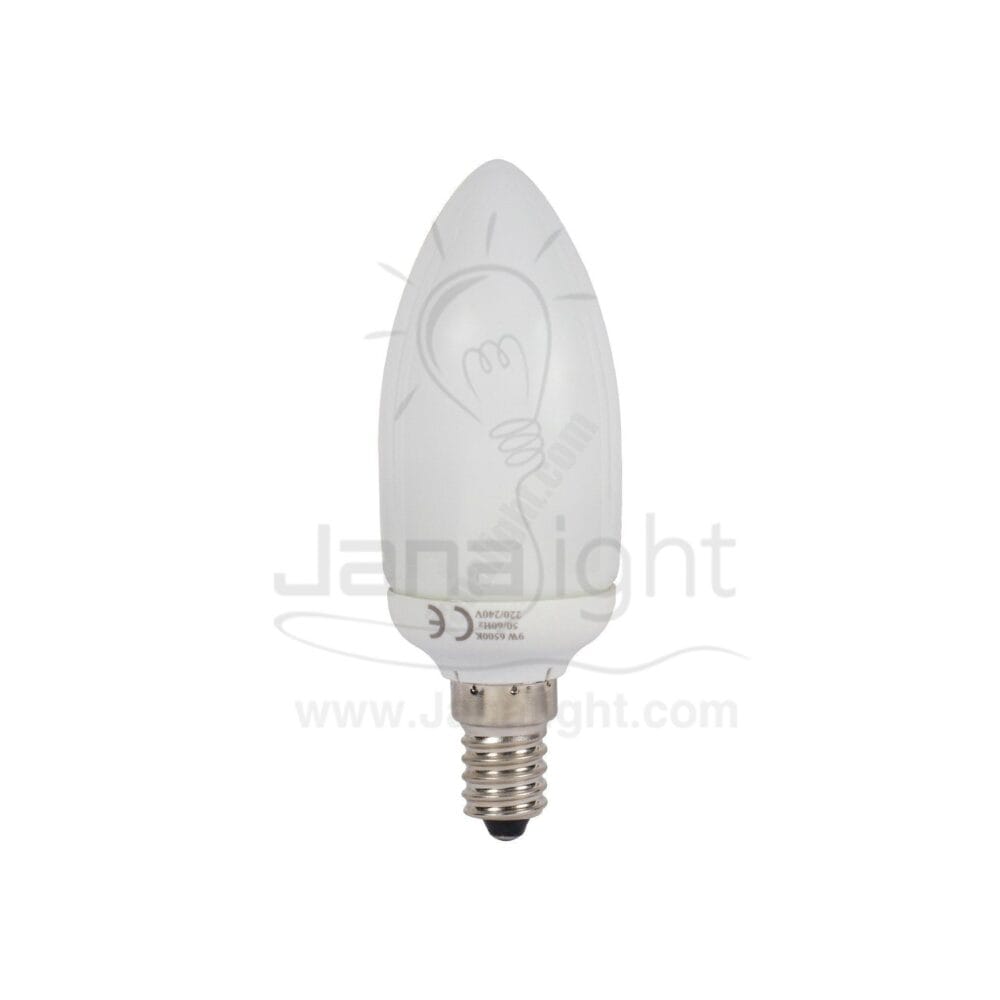 لمبة بلحة موفرة 9 وات مسنفرة فلام ابيض LED candle lamp 9watt white