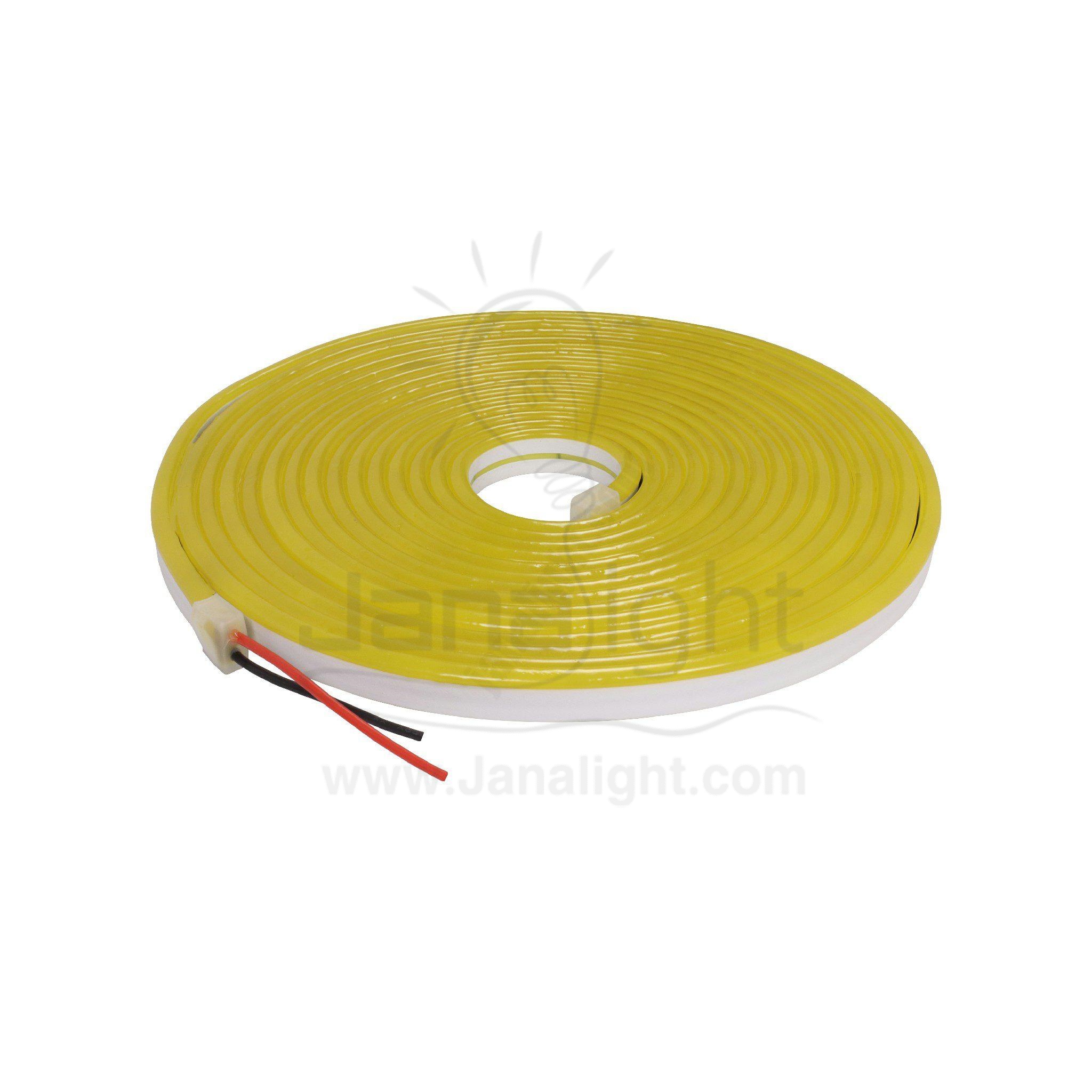 شريط لد اكرليك 12 فولت 5 متر اصفر led tabe acrylic 12v 5m yellow