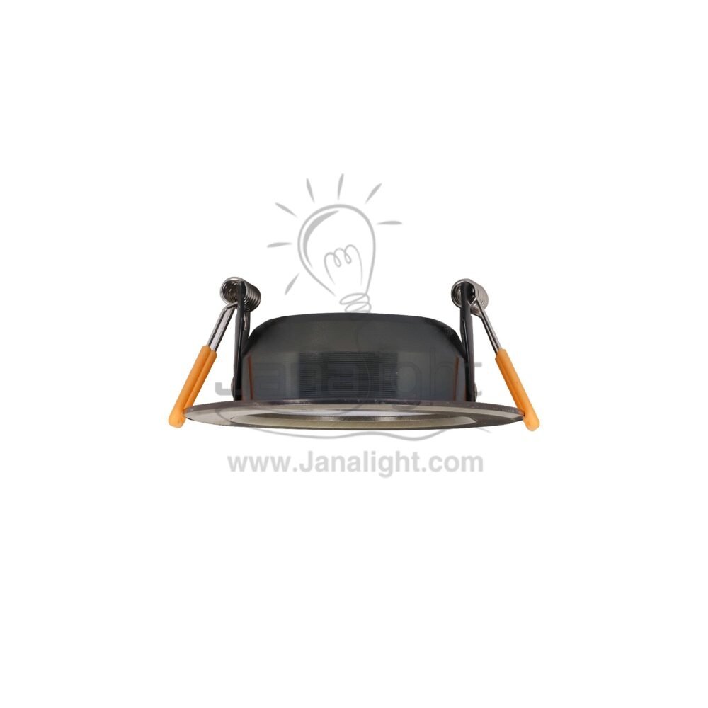 سبوت 5 وات لد نيكل اكسيدي اخضر ابيض fixed round recessed bronze spotlight 5 watt