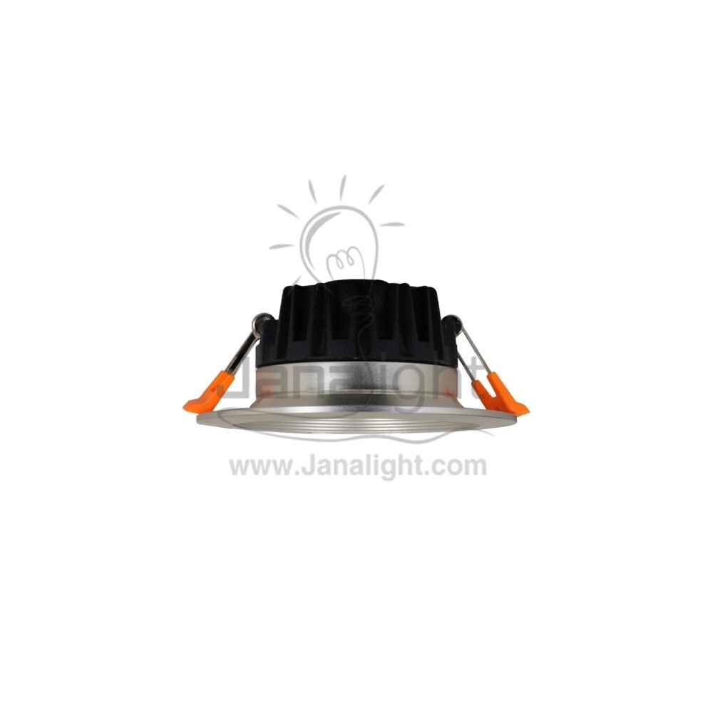 سبوت 5 وات لد نيكل SMD فضي ابيض fixed round recessed smd silver spotlight 5 watt